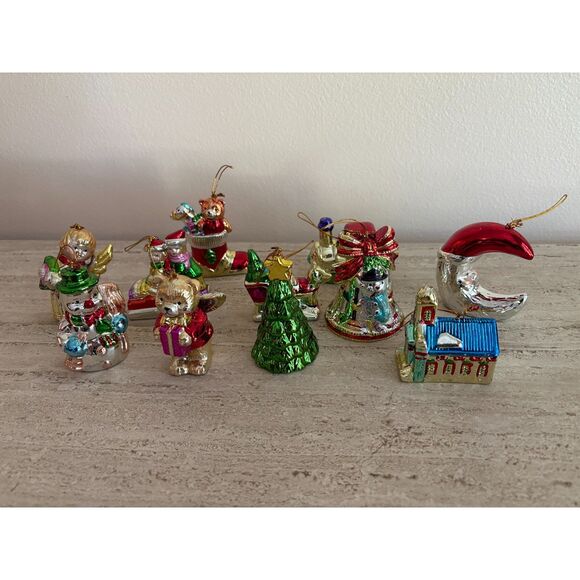 Lot of 11 Avon mercury glass ornaments - Picture 1 of 11